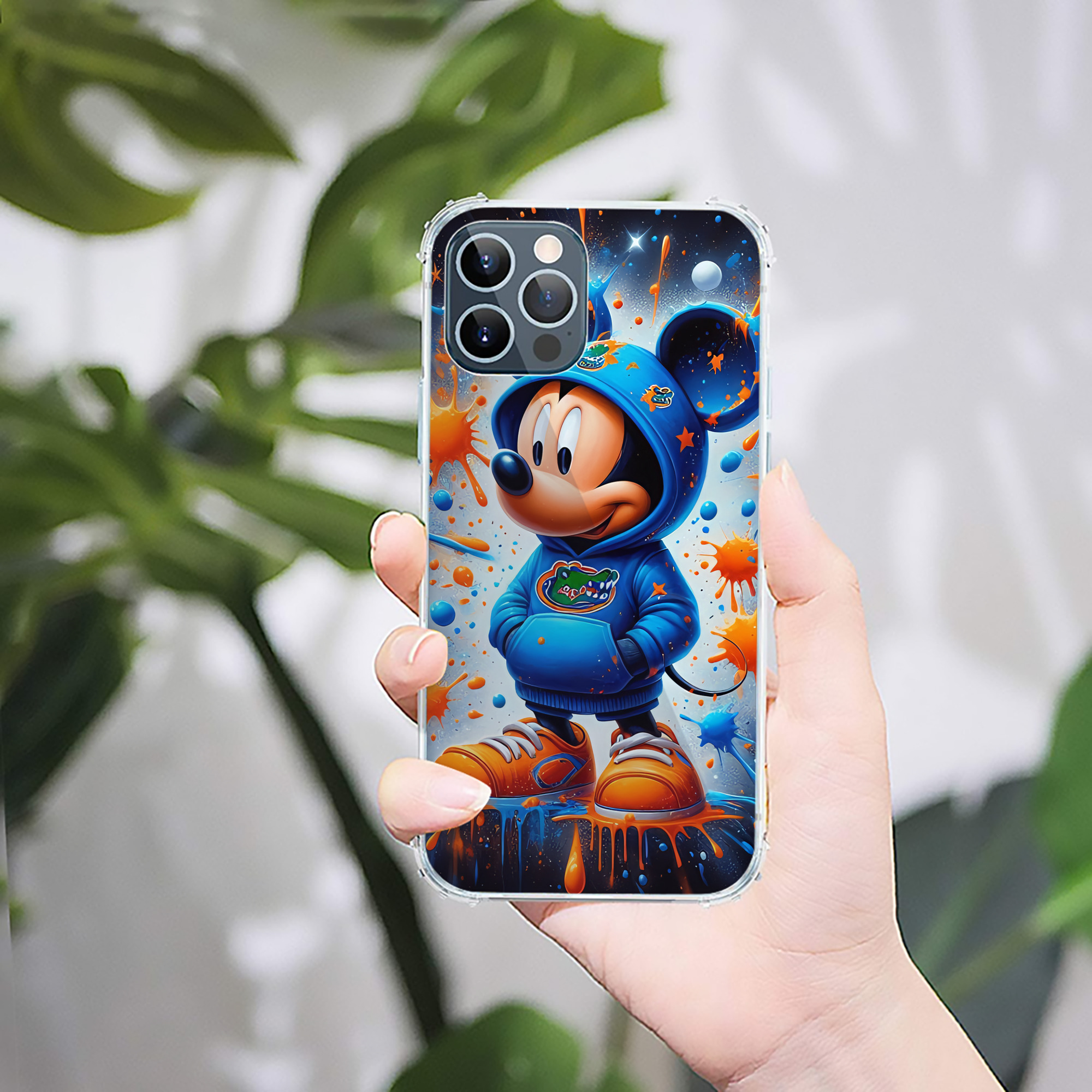 ミッキーマウス Mickey Mouse 【iPhone 12シリーズ対応】透明スマホケース（クリアソフトケース）